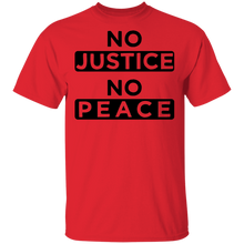 Load image into Gallery viewer, Limited Edition No Justice No Peace T-Shirt
