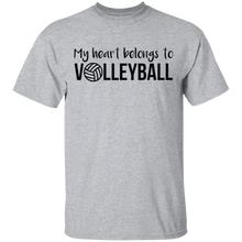 Load image into Gallery viewer, Limited Edition My Heart belongs to Volleyball T-Shirt
