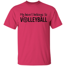 Load image into Gallery viewer, Limited Edition My Heart belongs to Volleyball T-Shirt
