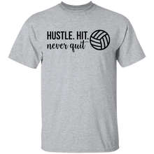 Load image into Gallery viewer, Limited Edition Hustle. Hit. Never Quit T-Shirt
