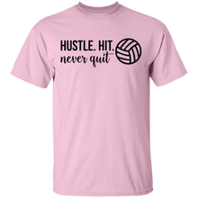 Load image into Gallery viewer, Limited Edition Hustle. Hit. Never Quit T-Shirt
