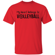 Load image into Gallery viewer, Limited Edition My Heart belongs to Volleyball T-Shirt
