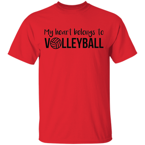 Limited Edition My Heart belongs to Volleyball T-Shirt