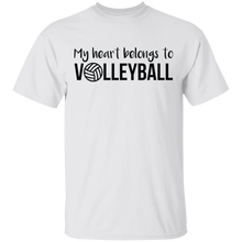 Load image into Gallery viewer, Limited Edition My Heart belongs to Volleyball T-Shirt
