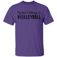 Load image into Gallery viewer, Limited Edition My Heart belongs to Volleyball T-Shirt
