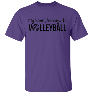 Limited Edition My Heart belongs to Volleyball T-Shirt