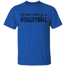 Load image into Gallery viewer, Limited Edition My Heart belongs to Volleyball T-Shirt
