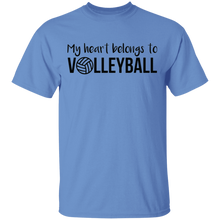 Load image into Gallery viewer, Limited Edition My Heart belongs to Volleyball T-Shirt
