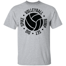 Load image into Gallery viewer, Limited Edition Bump, Set, Dig, Spike Volleyball T-Shirt
