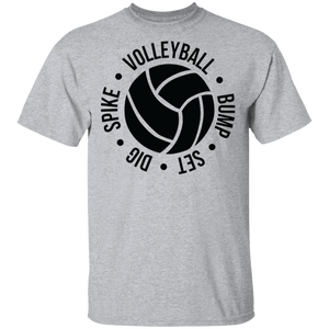 Limited Edition Bump, Set, Dig, Spike Volleyball T-Shirt