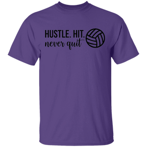 Limited Edition Hustle. Hit. Never Quit T-Shirt