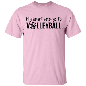 Limited Edition My Heart belongs to Volleyball T-Shirt